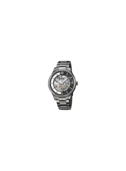 Montre Festina automatique squelette acier noir