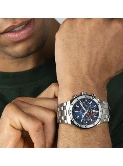 Montre Festina Chrono Bike acier cadran bleu