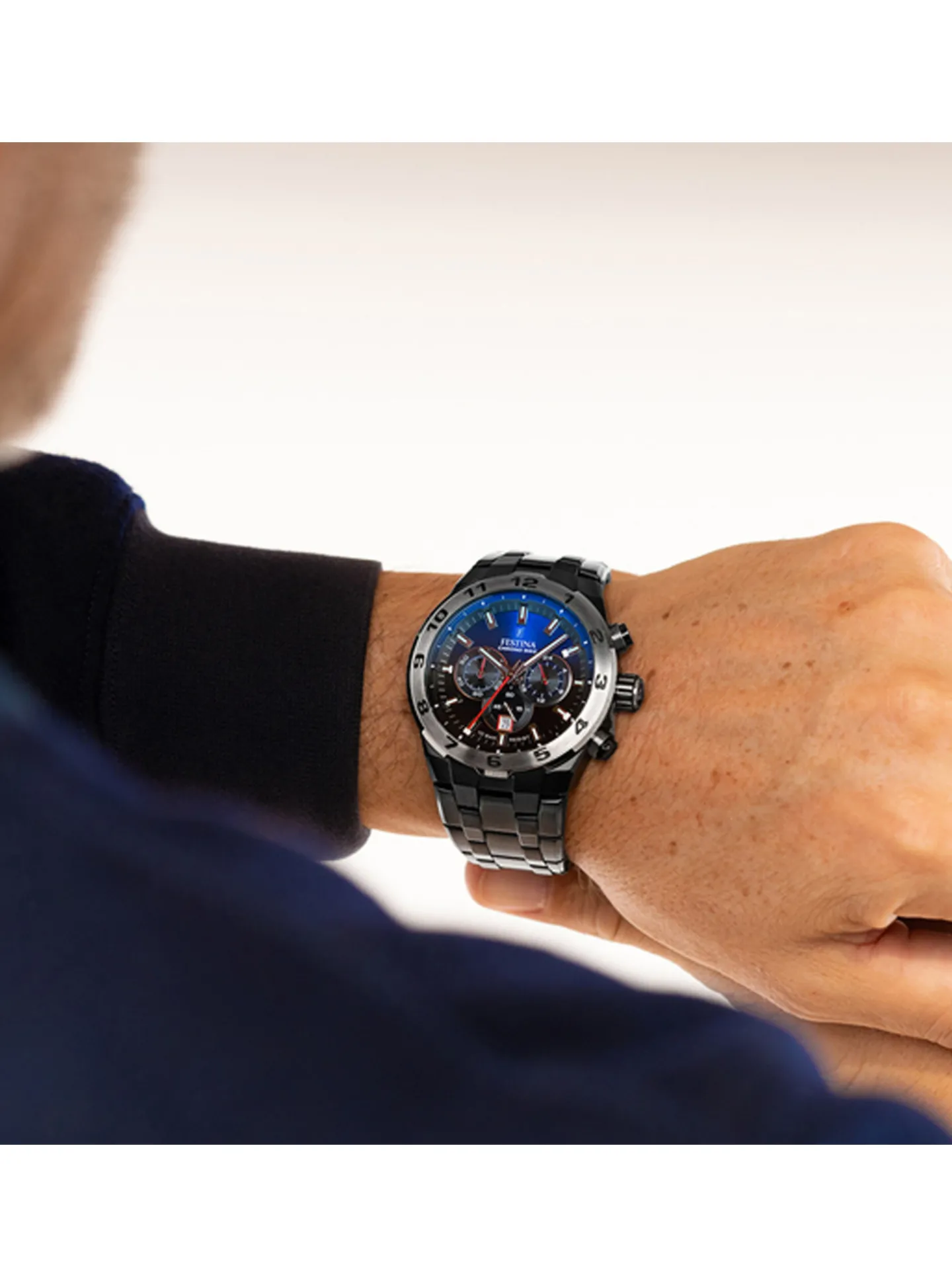 Montre Festina Chrono Bike acier noir+ silicone_x005f_x000D_Edition Spéciale
