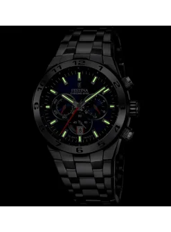 Montre Festina Chrono Bike acier cadran bleu