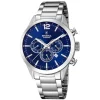 Montre Festina Chronographe acier cadran bleu