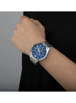 Montre Festina Chronographe acier cadran bleu
