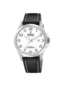 Montre Festina classique cuir noir_x005f_x000D_collection Swiss Made