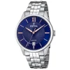 Montre Festina Classique acier cadran bleu