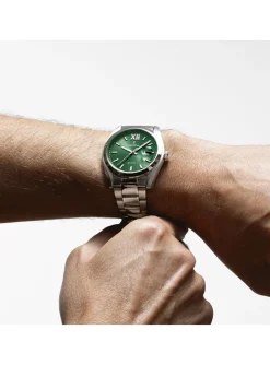 Montre Festina classique acier cadran vert