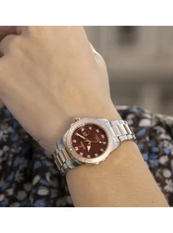 Montre Festina femme cadran bordeaux acier bicolore_x005f_x000D_collection Boyfriend