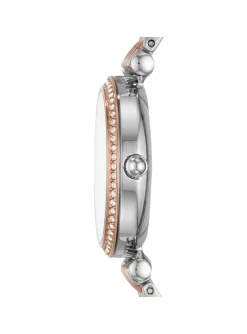 Montre Fossil Carlie Mini acier blanc et rose