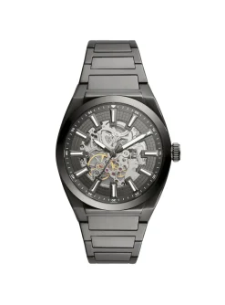Montre Fossil Everett automatique en acier gris
