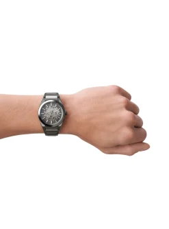 Montre Fossil Everett automatique en acier gris