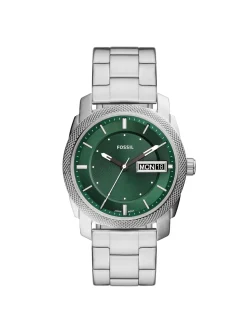 Montre Fossil Machine acier et cadran vert