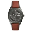 Montre Fossil Machine cuir brun