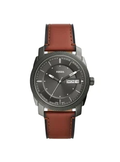 Montre Fossil Machine cuir brun