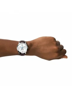 Montre Fossil Neutra Minimaliste cuir brun
