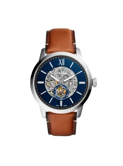 Montre Fossil Townsman automatique cuir marron