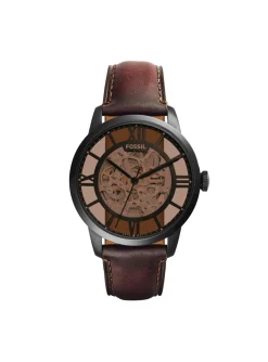 Montre Fossil Townsman automatique cuir marron