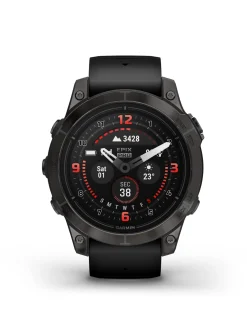 Montre GARMIN Epix Pro (Gen 2) Sapphire Edition_x005f_x000D_Titane avec revêtement en Carbon Gray DLC et bracelet noir