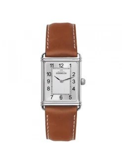 Montre Herbelin Art Déco cuir gold