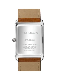Montre Herbelin Art Déco cuir gold