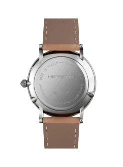 Montre Herbelin Inspiration Phase de Lune cuir beige