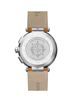 Montre Herbelin Newport chrono cuir gold