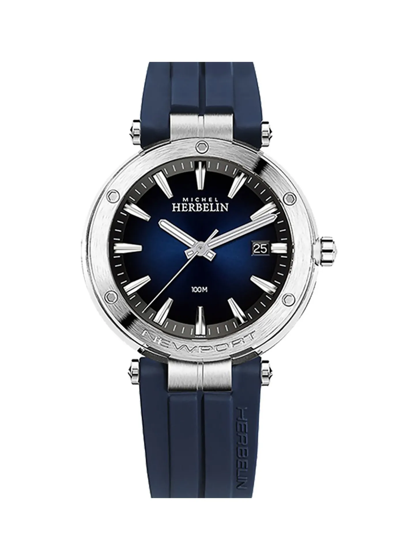 Montre Herbelin Newport silicone bleu