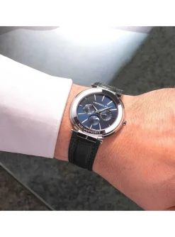 Montre Herbelin Newport Slim phase de lune cuir
