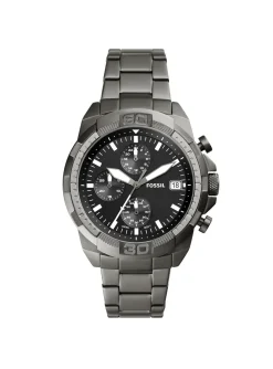 Montre homme Fossil Bronson acier gris