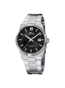 Montre Lotus acier cadran noir