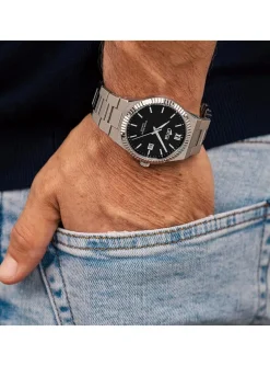 Montre Lotus acier cadran noir