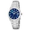 Montre Lotus automatique acier cadran bleu