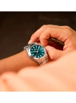 Montre Lotus automatique cadran bleu pétrole
