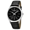 Montre Lotus Collection Minimalist cuir noir