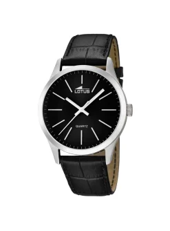 Montre Lotus Collection Minimalist cuir noir