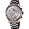 Montre Lotus connectée acier bicolore
