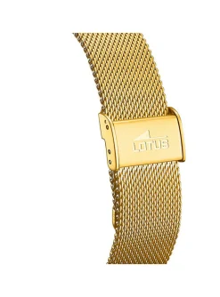 Montre Lotus connetcée acier milanais doré_x005f_x000D_caoutchouc