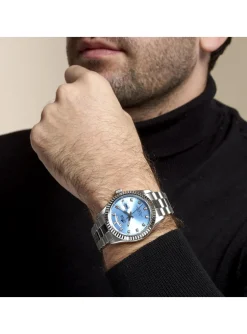 Montre Lotus Freedom acier cadran bleu ciel