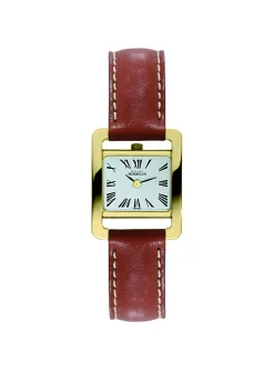 Montre Michel Herbelin dame 5e Avenue cuir gold