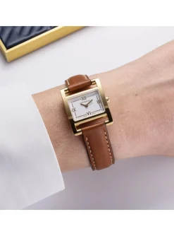Montre Michel Herbelin dame 5e Avenue cuir gold