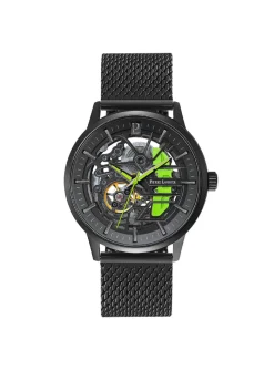 Montre Pierre Lannier automatique Paddock acier noir