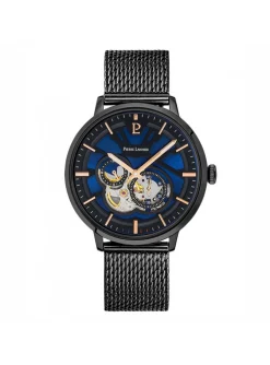 Montre Pierre Lannier automatique Trio acier noir
