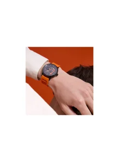 Montre Pierre Lannier automatqiue Paddock orange