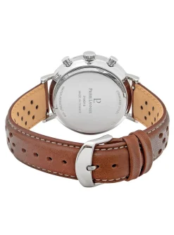 Montre Pierre Lannier BARON_x005f_x000D_Cadran Vert Bracelet Cuir Brun