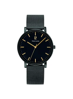 Montre Pierre Lannier Essential acier milanais noir