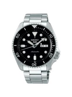 Montre Seiko 5 sport automatique acier cadran noir