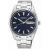 Montre Seiko acier cadran bleu jour/date_x005f_x000D_collection classique