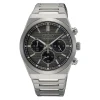 Montre Seiko classque chrono fond anthracite
