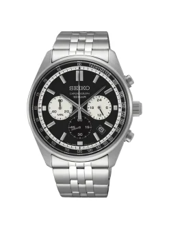 Montre Seiko Sport acier cadran noir chono