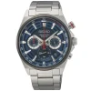 Montre Seiko sport chron acier cadran bleu