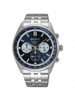 Montre Seiko Sport Chrono acier cadran cadran bleu