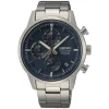Montre Seiko Sport chrono titane cadran bleu